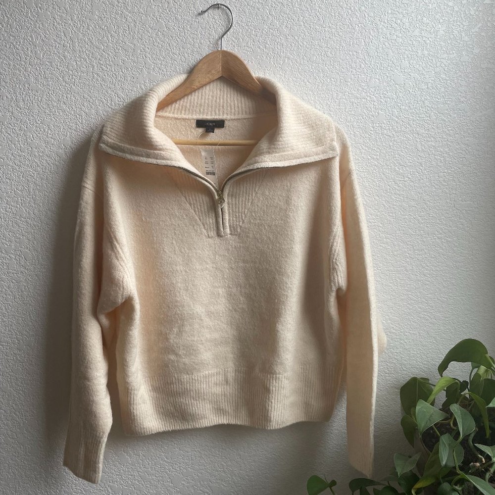 J.Crew Beige Half Zip